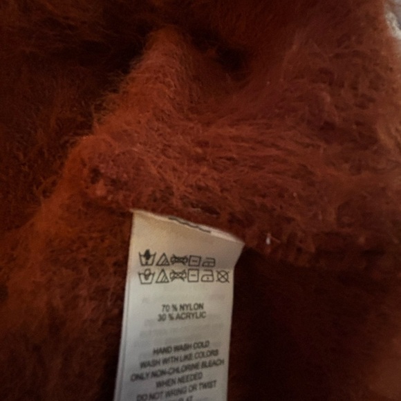 If It Were Me Mohair Look - Cabincore - Womens Sweater Color Rust - Picture 6 of 6